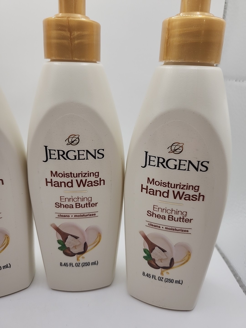 Jergens Moisturizing Hand Soap shea butter retired 4 bottles - Picture 3 of 8